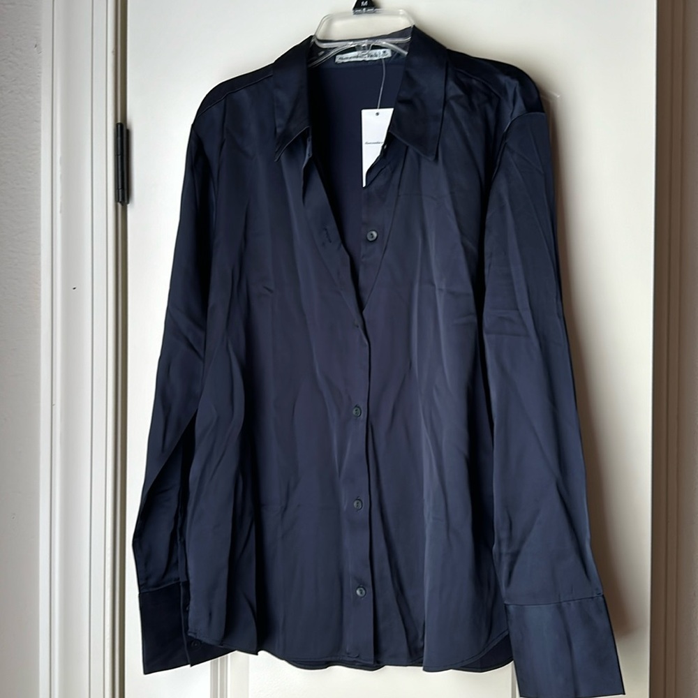 Abercrombie & Fitch Navy Button Down Shirt